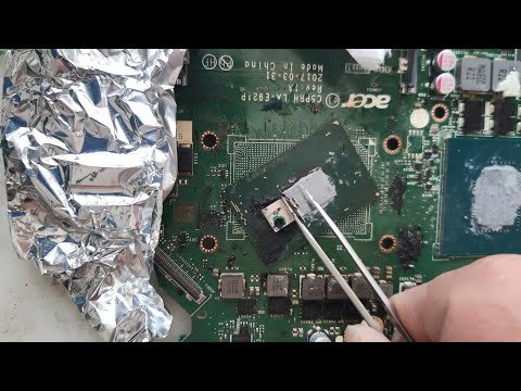 Cpu Reball verlöten von einem Laptop mit einfachen Mitteln ohne BGA Station