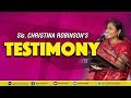 Sis Christina Robinson S TESTIMONY