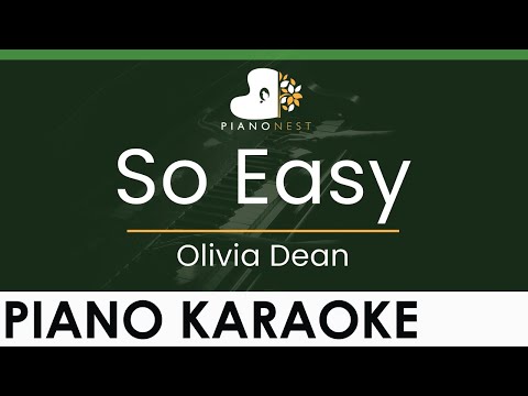 Olivia Dean - So Easy (To Fall In Love) - LOWER Key (Piano Karaoke Instrumental)