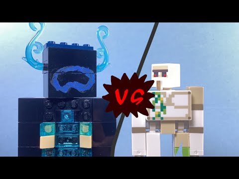 Minecraft Iron Golem VS Warden in LEGO