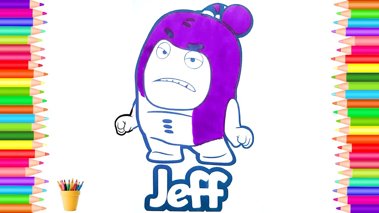 Oddbods coloring Pages How to paint Oddbod Jeff