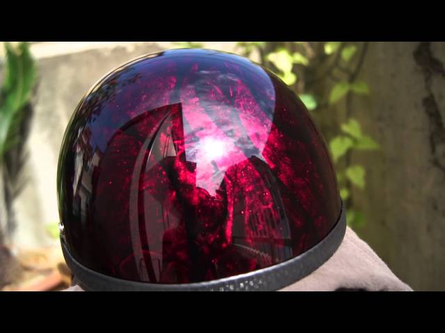 ダックテールヘルメット ラップペイントフレイムス