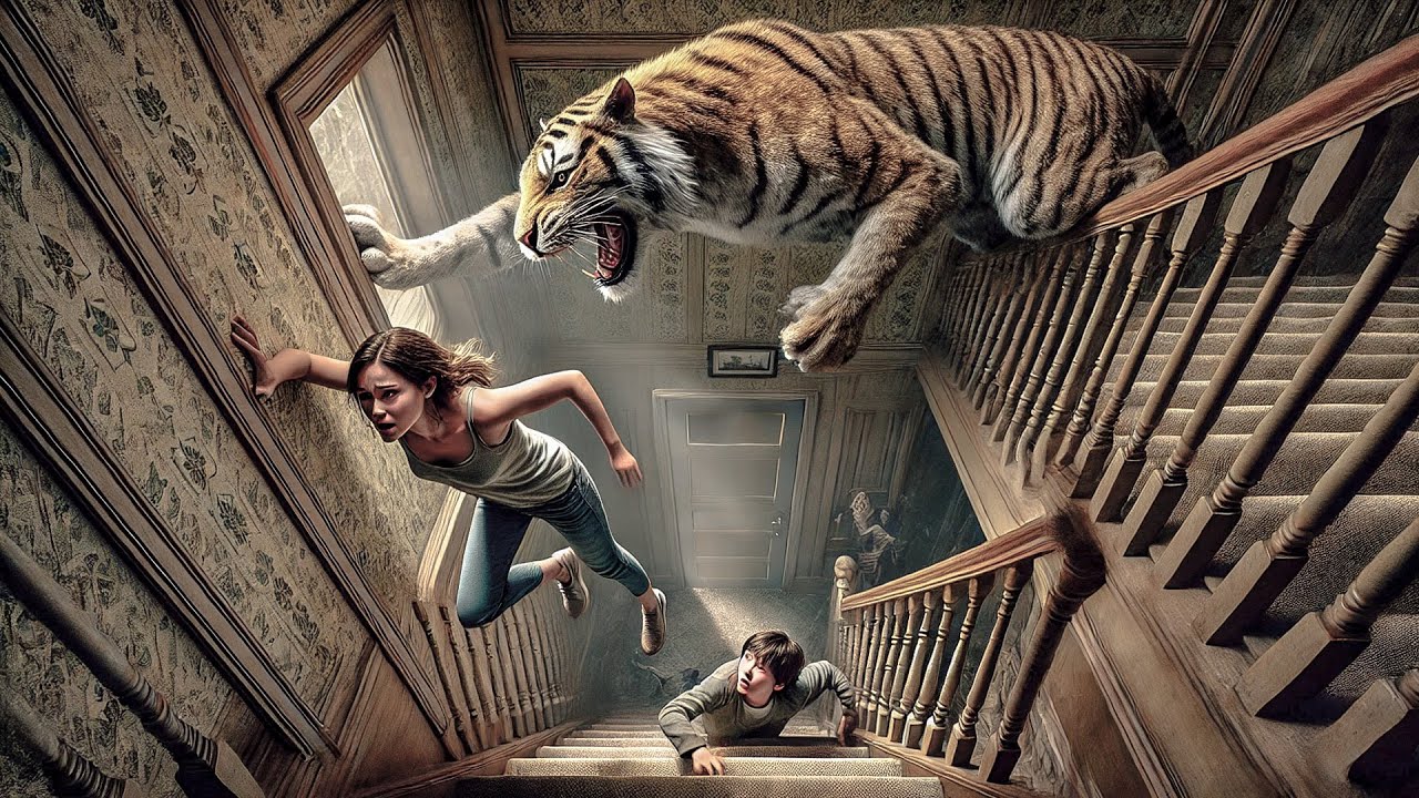 Woman Stays Locked Up All Night in the House With a Hungry Tiger Trying to Eat Her