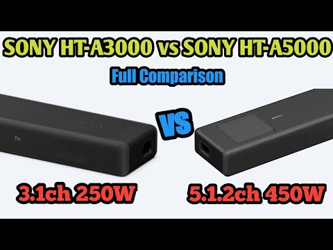 SONY HT-A5000 vs SONY HT-A3000 / Full Detailed Comparison & specs / Compatible with Playstation 5