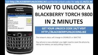 how to unlock a blackberry torch 9800 using a mep mep2 unlock code