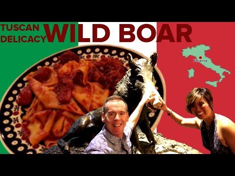 PAPPARDELLE PASTA WITH WILD BOAR RAGU - PAPPARDELLE AL RAGU DI CINGHIALE - FOODS TO EAT IN FLORENCE