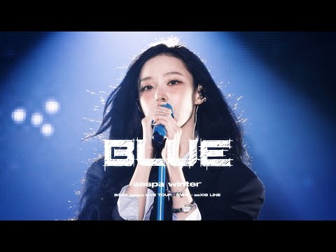 250829 2025 aespa LIVE TOUR - SYNK : aeXIS LINE 윈터 winter 에스파 aespa Blue 4K 60 직캠