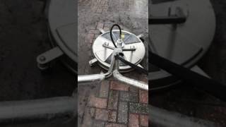 Pressure washing using a 28'' flat surface cleaner