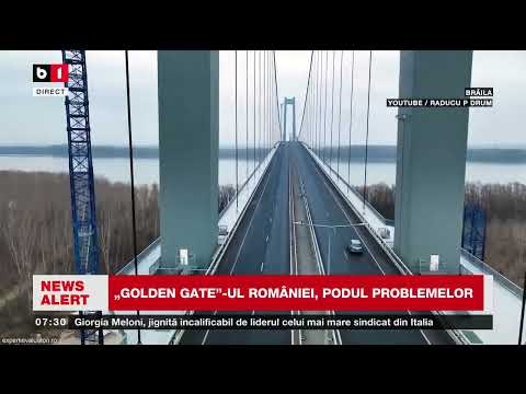 PODUL DE LA BRĂILA, PLIN DE CRĂPĂTURI ȘI PROCESE_Știri B1TV_19 oct. 2025