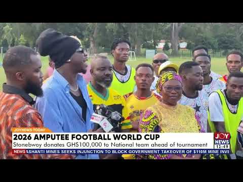 2026 Amputee Football World Cup: Stonebwoy donates GHS100,000 to National team ahead of tournament
