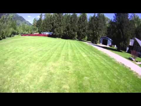 First fpv drone racer flight
