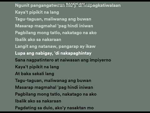 Moira Dela Torre - Tagu-taguan (Lyric Video)