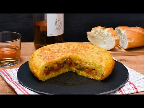Recetas de Tortilla Española con Pisto 