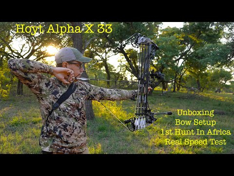Hoyt Alpha X 33 - First Hunt in Africa & Real Speed Test