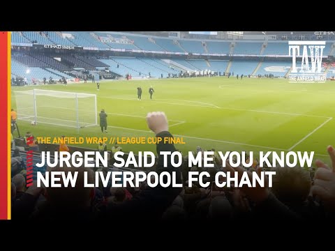 "Jurgen said to me, you know..." | New Liverpool FC Jurgen Klopp song