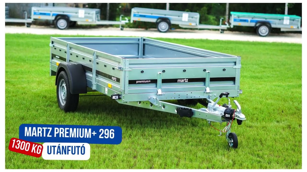 MARTZ PREMIUM 296 (1300 kg) fékes UTÁNFUTÓ 1.019.000 Ft helyett br. 968.000 Ft