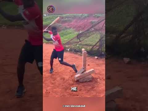 He Trains for Baseball with Nothing But Grit 🔥