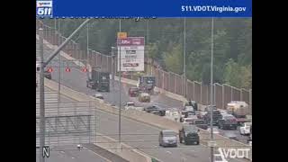 Virginia: Single Vehicle Accident Captured By VDOT Traffic Camera