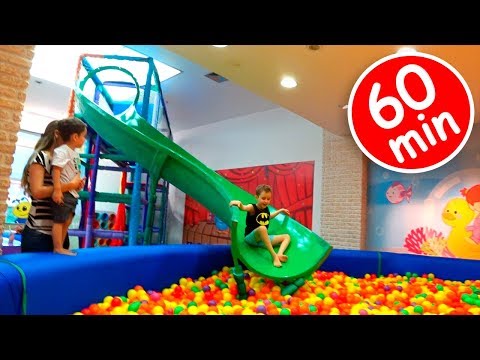 Kids Pretend Play in Playground for Children