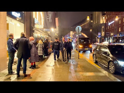 Night Walk in Stockholm, Sweden
