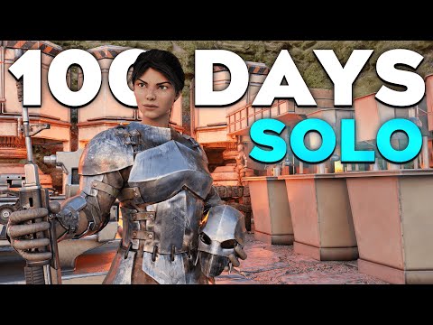 Surviving 100 Days SOLO On ARK's Most Populated Server