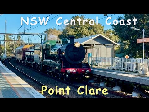 Trains on the Central Coast - Point Clare & Steam Loco 3526