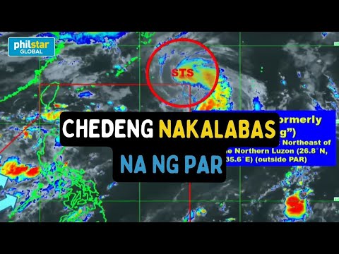 PAGASA Weather Update: Bagyong Chedeng nakalabas na ng PAR
