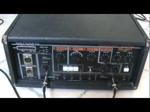 Vintage 1980s Roland RE-501 Chorus Space Echo tape delay - quick demo