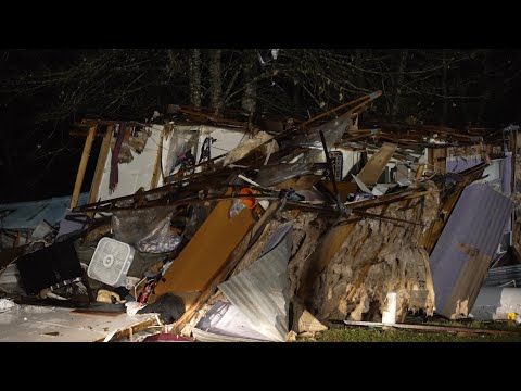 02-08-2023 Tangipahoa, LA - Tornado Damage - Destroyed Homes - Gas Station - Response 4K