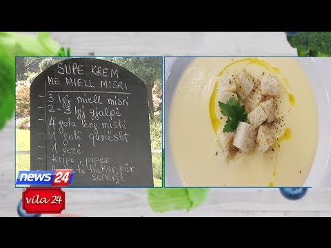 Video thumbnail: Supë Krem me Miell Misri