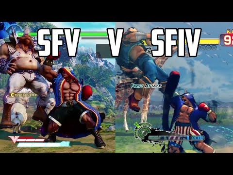 SFIV Balrog vs SFV Balrog