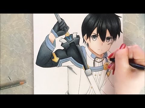 Kirito Speed Drawing (Sword Art Online Ordinal Scale)