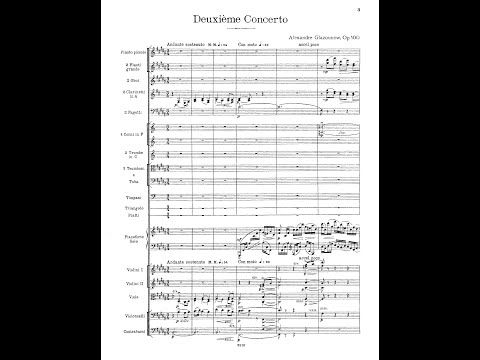 Alexander Glazunov - Piano Concerto No. 2 in B Major, Op. 100