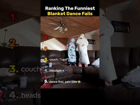 Ranking the Funniest Blanket Dance Challenge Fails 💃🤣 #funny