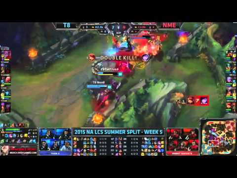 T8 (Goldenglue Vladimir) VS NME (Flaresz Nautilus) Highlights - 2015 NA LCS Summer W5D2