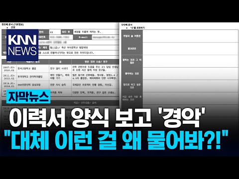 모든 회사에 저런 이력서를 돌입 해야한다?