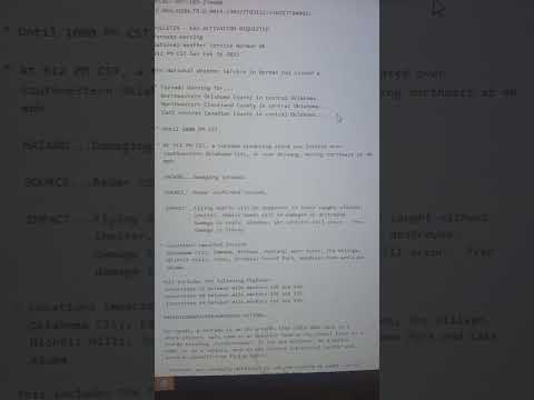 Tornado Warning for Oklahoma City (Feb. 26, 2023)