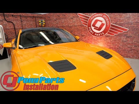2018-2023 Mustang GT Gets Roush Styling & Functionality w/this Hood Heat Extractor Install