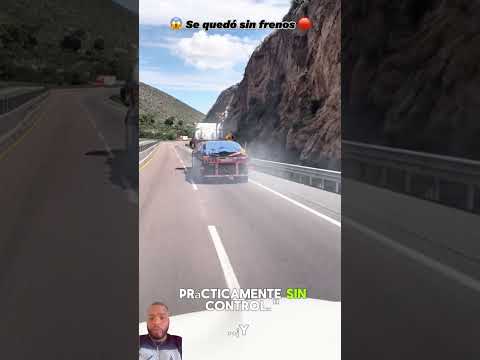 😱MINUTO CRÍTICO: SIN FRENOS! 💥 #automobile #trucking #trailer #truck #germantruckdriver