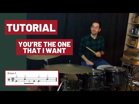 Cómo tocar YOU’RE THE ONE THAT I WANT en BATERÍA – Grease (TUTORIAL Español)
