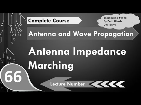Antenna Impedance Matching of Antenna and Wave Propagation by Engineering Funda