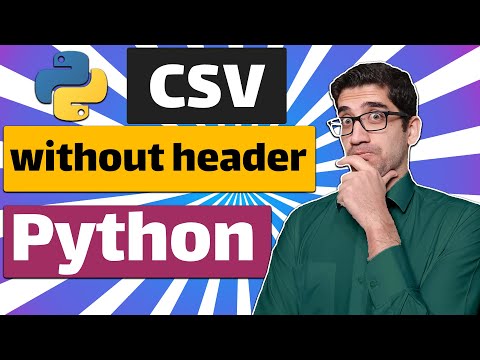 Python Csv No Header