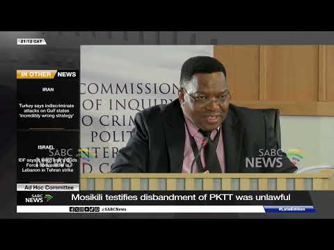 Ad Hoc Committee | Content of PKTT disbandment letter was confusing: Mosikili