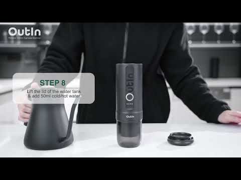 Produktguide – OutIn Nano bærbar espressomaskin_Malt kaffe