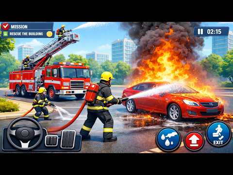Extreme Fire Truck Driving Simulator 2026 - Real firefighting Rescue Fire Truck - Android GamePlay