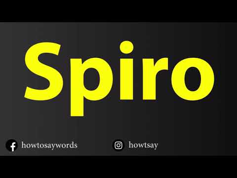 How To Pronounce Spiro