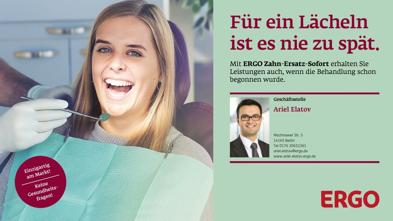 ERGO Versicherung Ariel Elatov / Dental - YouTube