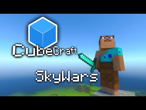 ULTIMATE SKYWARS BATTLE on CubeCraft 🟦 | EPIC Minecraft Bedrock Gameplay
