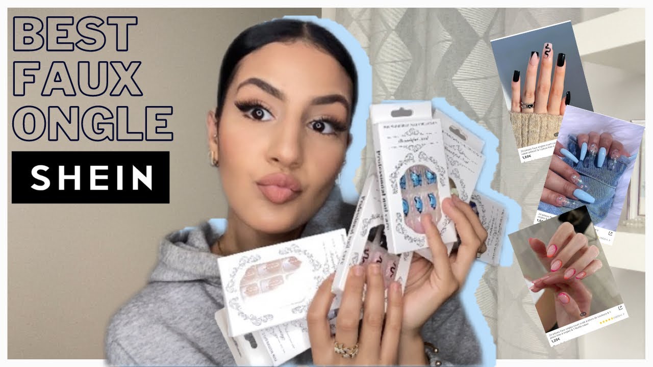 SHEIN HAUL FAUX ONGLES À MOINS DE 2€ SANS COLLE ET TOUTE SIMPLE !! 😱🔥 #haulshein #shein #sheinhaul