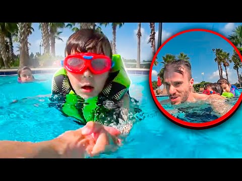 BRINCANDO COM MARCOS E LAURA NA PISCINA DE ORLANDO - Família Brancoala nos EUA